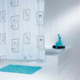 Ridder Crazy Shower Curtain [Pack of 1]