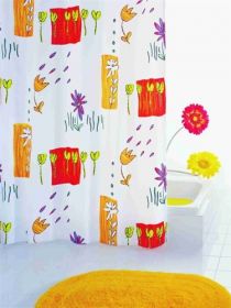 Ridder Fiori Luxury Shower Curtain [Pack of 1]