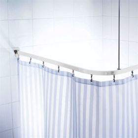 Ridder Unitrack Shower Curtain Rail - White [Pack of 1]