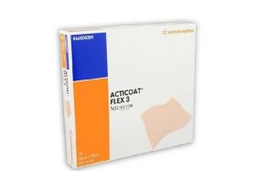 Acticoat Flex 3 - Silvber Impregnated Barrier Dressing 5cm X 5cm [Pack of 5] 