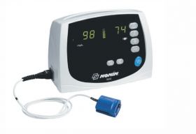 Nonin Avant 9600 Tabletop Pulse Oximeter with Adult Soft SpO2 Sensor and PROStand