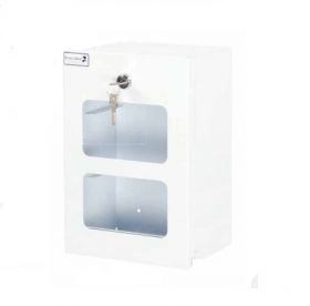 Bristol Maid Patients / Residents Own Medication Cabinet - 210 X 155 X 315mm - Bottom Hinged - Visibility Panel