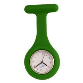 Silicone Analogue Fob Watch - Green