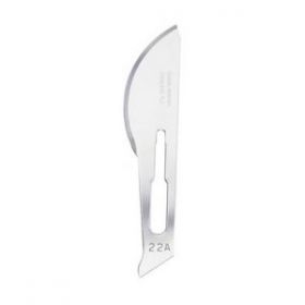 Swann Morton SM0209 Surgical Scalpel Blade No.22A - Carbon Steel - Sterile - Pack of 100