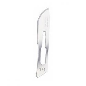 Swann Morton SM0224 Surgical Scalpel Blade No.19 - Carbon Steel Sterile - Pack of 100