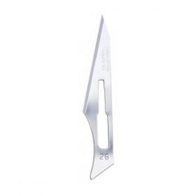 Swann Morton SM0313 Surgical Scalpel Blade No.26 - Stainless Steel - Sterile - Pack of 100