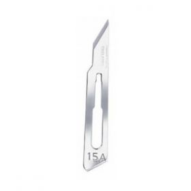 Swann Morton SM0320 Surgical Scalpel Blade No.15A - Stainless Steel - Sterile - Pack of 100