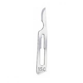 Swann Morton SM0321 Surgical Scalpel Blade No.15C - Stainless Steel - Sterile - Pack of 100