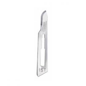 Swann Morton SM0392 Surgical Scalpel Blade No.15T - Stainless Steel - Sterile - Pack of 100