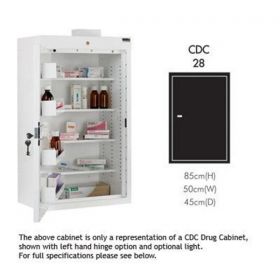 Sunflower CDC28 Cabinet with 4 shelves/4 trays/1 doors with light SUN-CDC28/WL [Pack of 1]