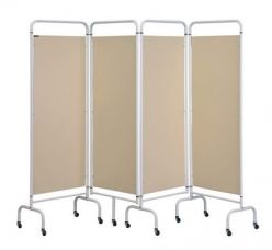 Sunflower Four Panel Screen - Beige [Pack of 1]