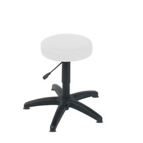 Gas-lift Stool with Glides-White