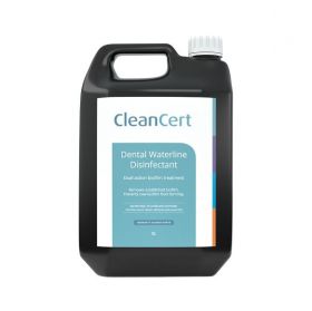 CleanCert Dental Water Line Disinfectant- dual action biofilm removal Economy Refill 5L [Pack of 1]