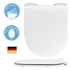 Taurus 'D' Shaped Designer Commercial Toilet Seat [Pack of 1]