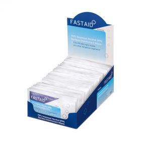 Fast Aid 70% IPA Surface Disinfectant Sachet Wipe - 50 Sachets [8 Boxes]