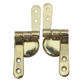 Barco Universal toilet seat hinge - brass finish [Pack of 1]