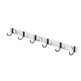 Urban Commercial Stainless Clothes Hook - 6 Hooks [Pack of 1]
