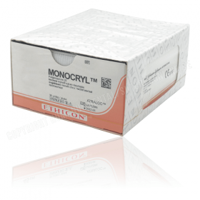 ETHICON MONOCRYL SUTURE UNDYED 45CM M1 W3204 [Pack of 12]