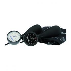 Riester Shock-Proof Aneroid Sphygmomanometer - Adult Velcro Cuff (Black) 24-32cm