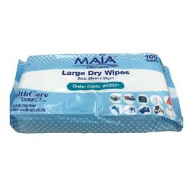 Maia Large Dry Wipes 28 x 31cm (100)