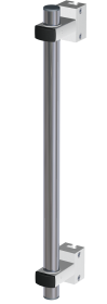 Provita Pump Holder For Vertical Medical Rail, Stainless Steel / Aluminium