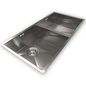 Zen 'Duo' 4040 Twin Bowl Kitchen Sink [Pack of 1]