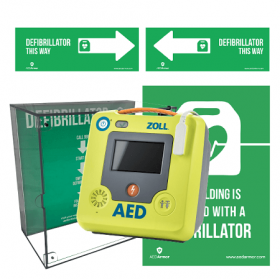 ZOLL AED 3 Fully Automatic with High Impact Cabinet - Schools Package