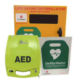 ZOLL AED Plus Fully Automatic with AED Armor Stainless Steel Cabinet - Unlocked