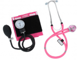 Emerald Sphygmo & Sprague Stethoscope Set (Pink)